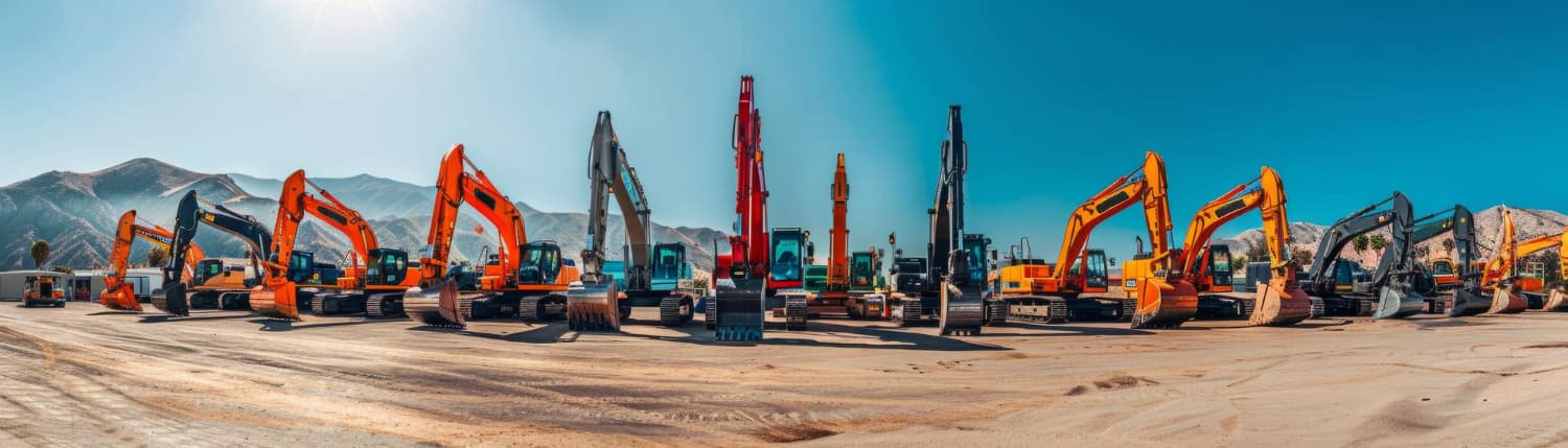 Heavy machinery at a construction site