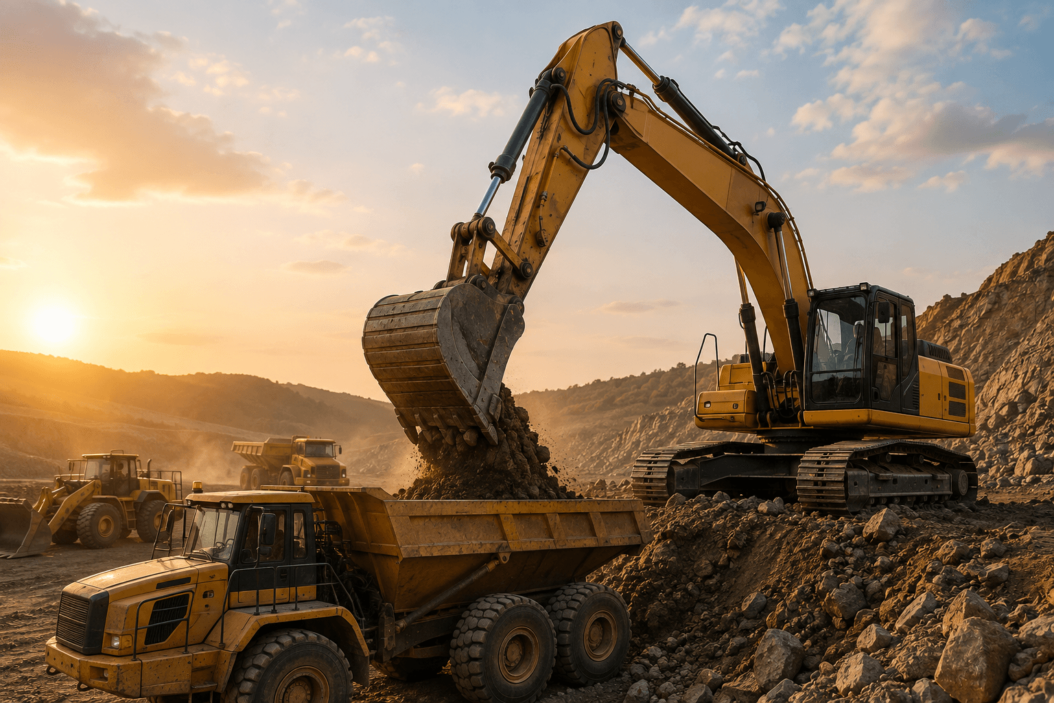 Heavy construction equipment available through My Machinery Hub